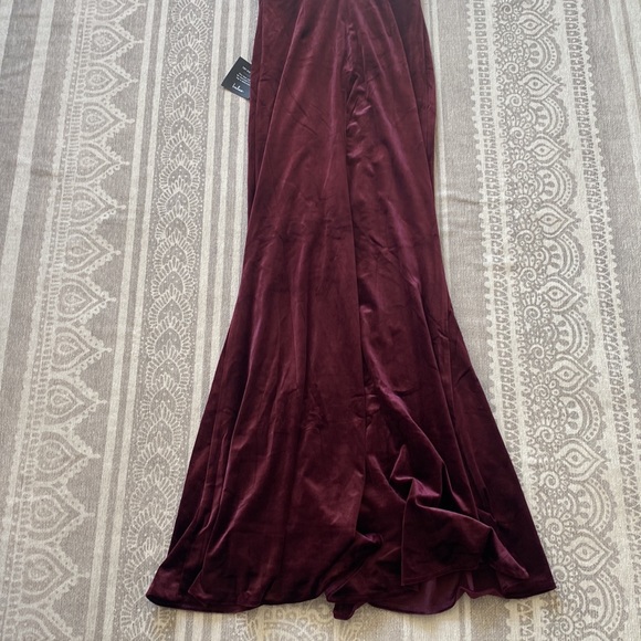 Lulu's Burgundy Velvet Maxi Dress - Picture 11 of 11